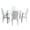 110CM Clear Color Dining Table Set (This product will be split into two packages) (replace 64512970)