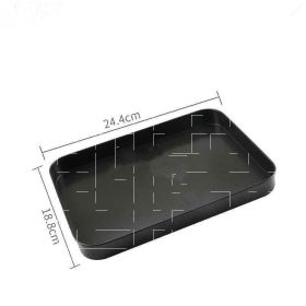 Baking Tray Oven Special Non-stick Rectangular Pizza Bread (Option: H)