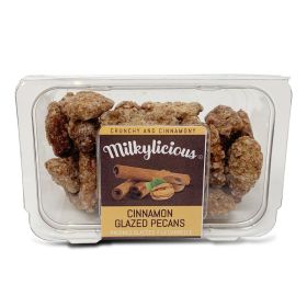 Milkylicious-Cinnamon Glazed Almonds 4oz (Material: Cinnamon Glazed Pecans, size: 4 Oz)