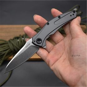 Wilderness Camping Self-defense Portable Folding Knife EDC Fruit (Color: Grey)