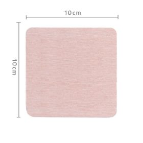 Diatomite Coaster Cup Bathroom Soap Box Hydrophilic Pad (Option: Pink 10x10cm)